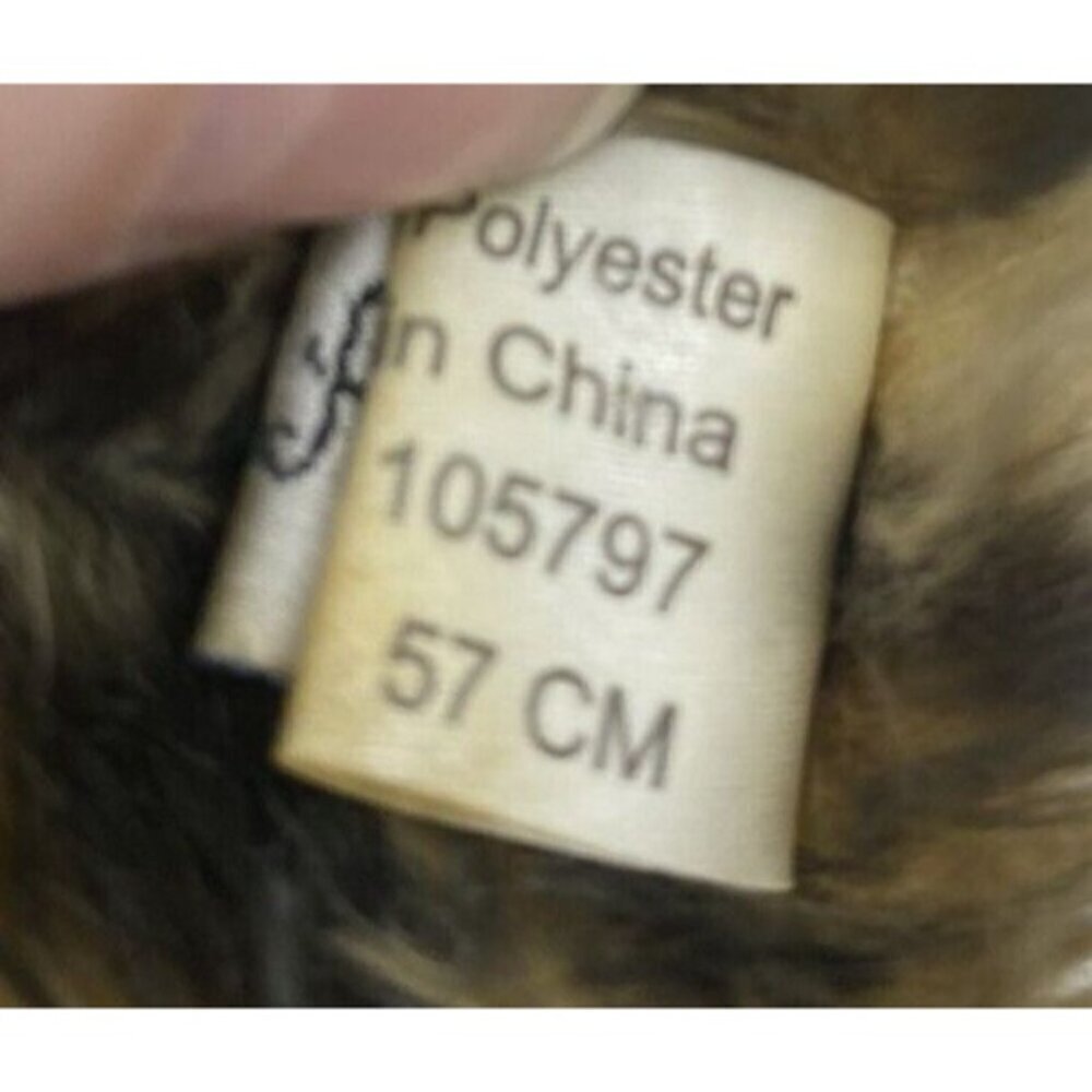 VTG Fair Weather Fairweather Animal Print Faux Fur Hat Size M 57 CM Mob Wife - Picture 12 of 14